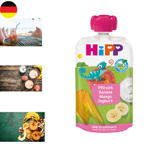 Hipp schiacciare pesca banana - hipp,