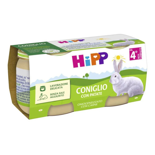 Hipp omog coniglio patate2x80g - omog,