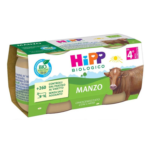 Hipp bio omog manzo 2x80g - hipp,